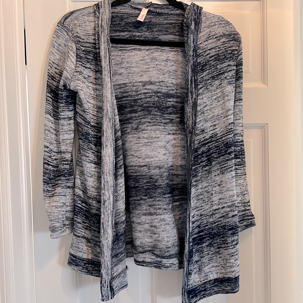 Haani size 12 cardigan with hood